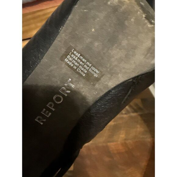 Report Electra Black Buckle Ankle Boots Heels Motorcycle Biker Goth Emo Size 9.5 - Picture 11 of 13